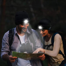 LED-Mütze mit Stereo-Headset