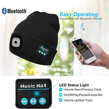 LED-Mütze mit Stereo-Headset