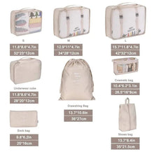 Reise-Organizer 8-teilig/Set mit großer Kapazität